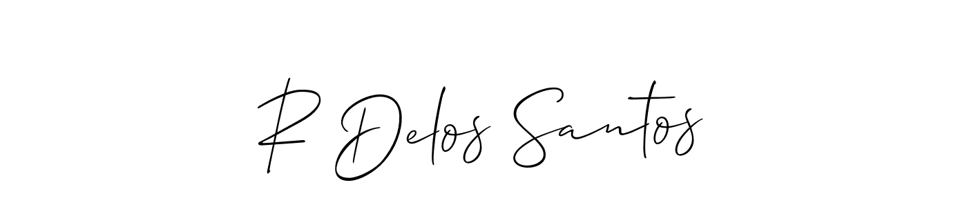 Also we have R Delos Santos name is the best signature style. Create professional handwritten signature collection using Allison_Script autograph style. R Delos Santos signature style 2 images and pictures png
