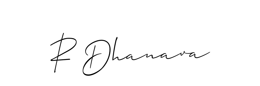This is the best signature style for the R Dhanava name. Also you like these signature font (Allison_Script). Mix name signature. R Dhanava signature style 2 images and pictures png