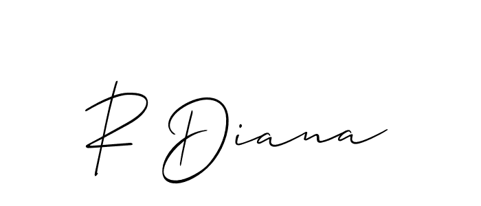 Make a short R Diana signature style. Manage your documents anywhere anytime using Allison_Script. Create and add eSignatures, submit forms, share and send files easily. R Diana signature style 2 images and pictures png