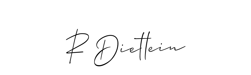 This is the best signature style for the R Dietlein name. Also you like these signature font (Allison_Script). Mix name signature. R Dietlein signature style 2 images and pictures png