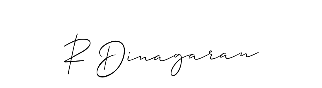 How to make R Dinagaran signature? Allison_Script is a professional autograph style. Create handwritten signature for R Dinagaran name. R Dinagaran signature style 2 images and pictures png