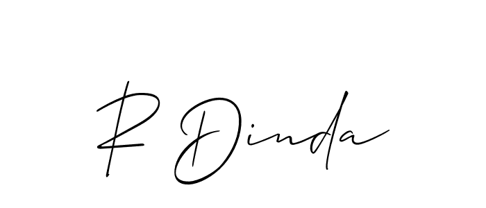 Similarly Allison_Script is the best handwritten signature design. Signature creator online .You can use it as an online autograph creator for name R Dinda. R Dinda signature style 2 images and pictures png