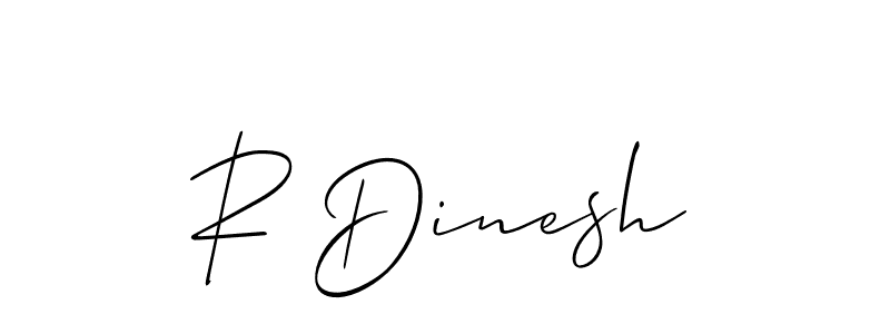 You can use this online signature creator to create a handwritten signature for the name R Dinesh. This is the best online autograph maker. R Dinesh signature style 2 images and pictures png