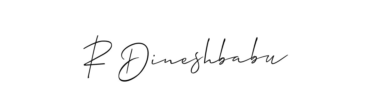 How to Draw R Dineshbabu signature style? Allison_Script is a latest design signature styles for name R Dineshbabu. R Dineshbabu signature style 2 images and pictures png