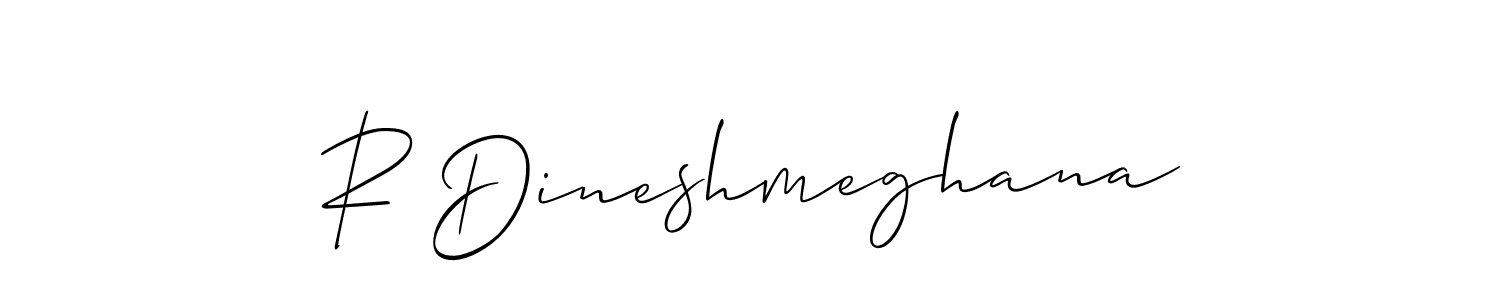 Make a beautiful signature design for name R Dineshmeghana. Use this online signature maker to create a handwritten signature for free. R Dineshmeghana signature style 2 images and pictures png