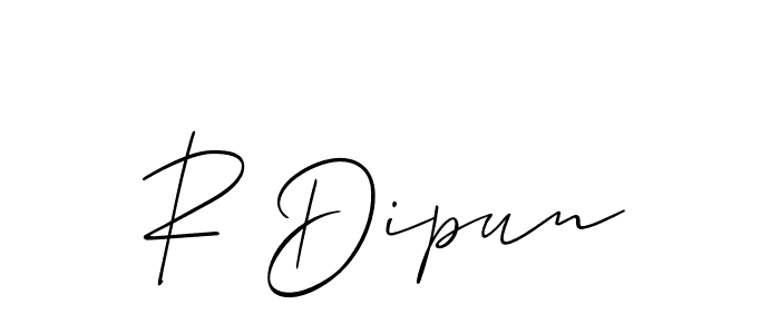 See photos of R Dipun official signature by Spectra . Check more albums & portfolios. Read reviews & check more about Allison_Script font. R Dipun signature style 2 images and pictures png