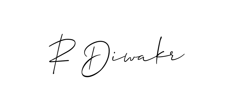 You should practise on your own different ways (Allison_Script) to write your name (R Diwakr) in signature. don't let someone else do it for you. R Diwakr signature style 2 images and pictures png