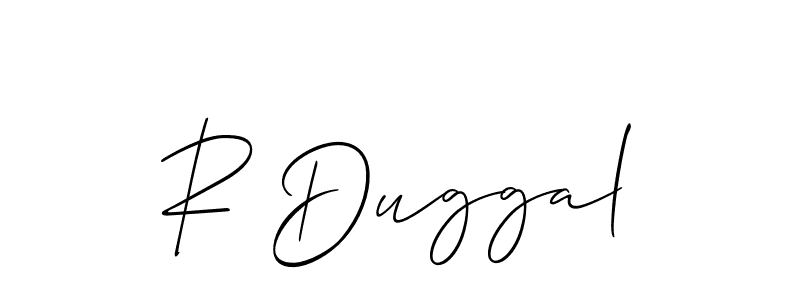 Make a beautiful signature design for name R Duggal. Use this online signature maker to create a handwritten signature for free. R Duggal signature style 2 images and pictures png