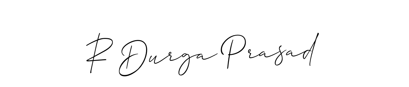 Also we have R Durga Prasad name is the best signature style. Create professional handwritten signature collection using Allison_Script autograph style. R Durga Prasad signature style 2 images and pictures png