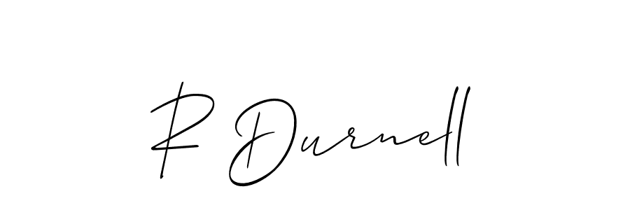 R Durnell stylish signature style. Best Handwritten Sign (Allison_Script) for my name. Handwritten Signature Collection Ideas for my name R Durnell. R Durnell signature style 2 images and pictures png