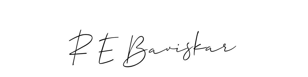 Once you've used our free online signature maker to create your best signature Allison_Script style, it's time to enjoy all of the benefits that R E Baviskar name signing documents. R E Baviskar signature style 2 images and pictures png