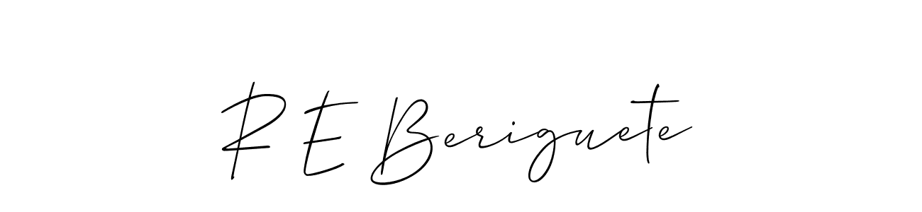 Best and Professional Signature Style for R E Beriguete. Allison_Script Best Signature Style Collection. R E Beriguete signature style 2 images and pictures png