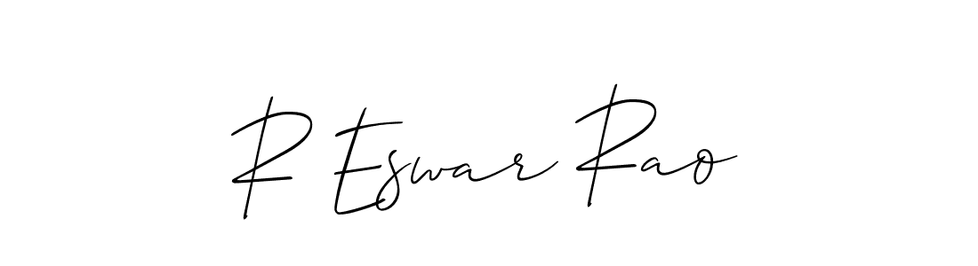 How to Draw R Eswar Rao signature style? Allison_Script is a latest design signature styles for name R Eswar Rao. R Eswar Rao signature style 2 images and pictures png
