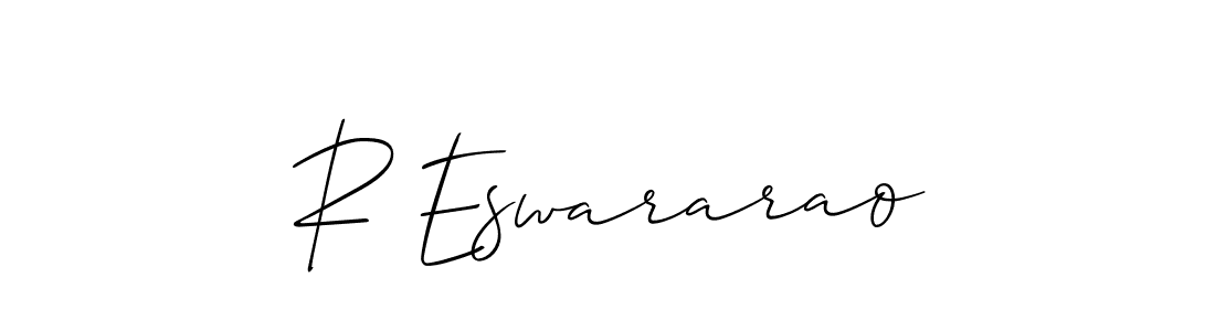 Make a beautiful signature design for name R Eswararao. With this signature (Allison_Script) style, you can create a handwritten signature for free. R Eswararao signature style 2 images and pictures png