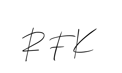 Here are the top 10 professional signature styles for the name R F K. These are the best autograph styles you can use for your name. R F K signature style 2 images and pictures png