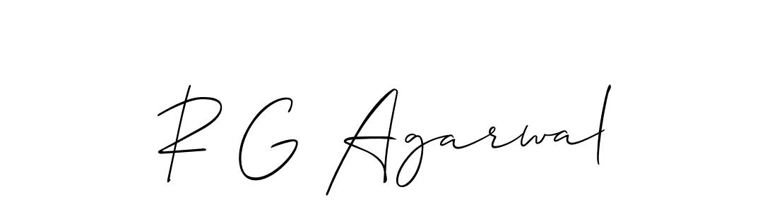 R G Agarwal stylish signature style. Best Handwritten Sign (Allison_Script) for my name. Handwritten Signature Collection Ideas for my name R G Agarwal. R G Agarwal signature style 2 images and pictures png