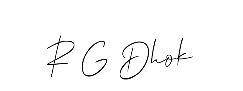 Make a short R G Dhok signature style. Manage your documents anywhere anytime using Allison_Script. Create and add eSignatures, submit forms, share and send files easily. R G Dhok signature style 2 images and pictures png