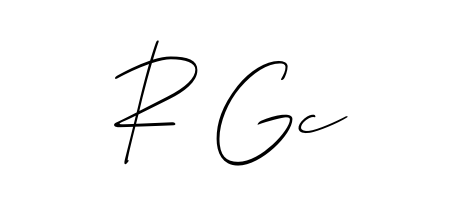 Give your name R Gc an exquisite flair with the Allison_Script script font. Ideal for contracts, resumes, and formal letterheads. R Gc signature style 2 images and pictures png