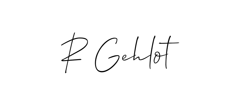 It looks lik you need a new signature style for name R Gehlot. Design unique handwritten (Allison_Script) signature with our free signature maker in just a few clicks. R Gehlot signature style 2 images and pictures png