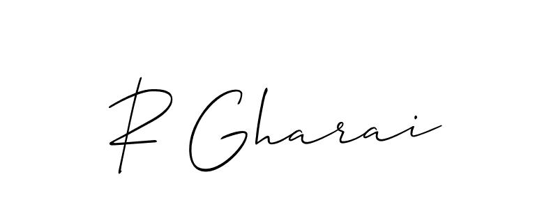 Best and Professional Signature Style for R Gharai. Allison_Script Best Signature Style Collection. R Gharai signature style 2 images and pictures png