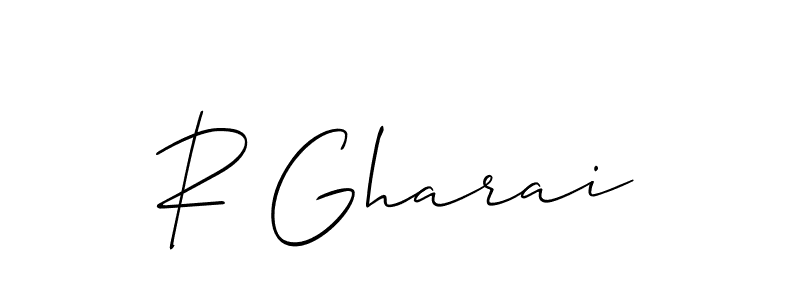 This is the best signature style for the R Gharai name. Also you like these signature font (Allison_Script). Mix name signature. R Gharai signature style 2 images and pictures png