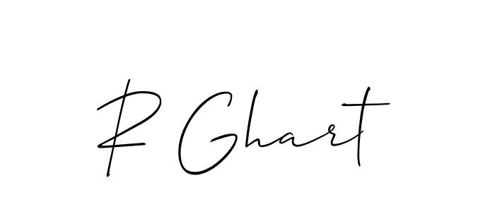 R Ghart stylish signature style. Best Handwritten Sign (Allison_Script) for my name. Handwritten Signature Collection Ideas for my name R Ghart. R Ghart signature style 2 images and pictures png