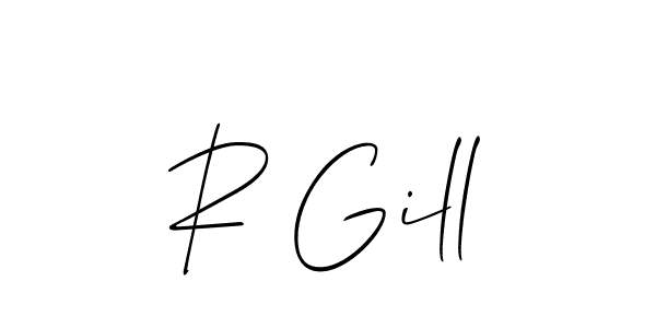 Make a beautiful signature design for name R Gill. Use this online signature maker to create a handwritten signature for free. R Gill signature style 2 images and pictures png