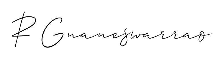 A timeless handwritten aesthetic for R Gnaneswarrao. The Allison_Script font gives your signature a handcrafted feel with natural curves. R Gnaneswarrao signature style 2 images and pictures png
