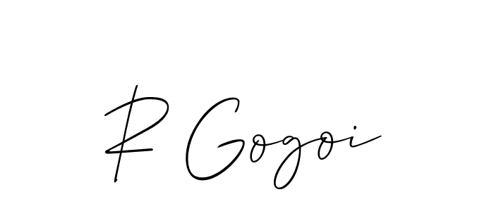 It looks lik you need a new signature style for name R Gogoi. Design unique handwritten (Allison_Script) signature with our free signature maker in just a few clicks. R Gogoi signature style 2 images and pictures png