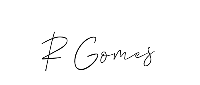 Best and Professional Signature Style for R Gomes. Allison_Script Best Signature Style Collection. R Gomes signature style 2 images and pictures png