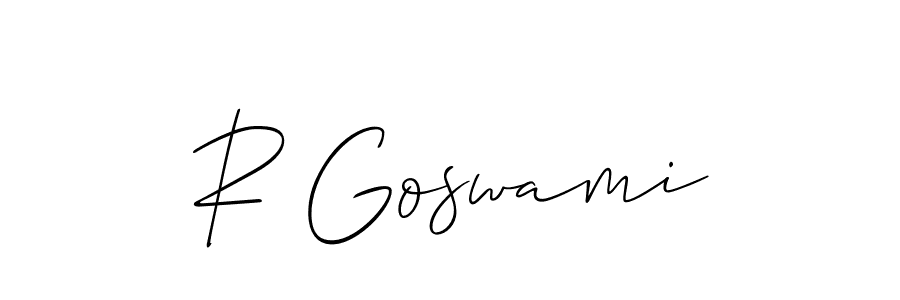 Make a beautiful signature design for name R Goswami. Use this online signature maker to create a handwritten signature for free. R Goswami signature style 2 images and pictures png