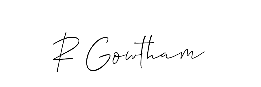 This is the best signature style for the R Gowtham name. Also you like these signature font (Allison_Script). Mix name signature. R Gowtham signature style 2 images and pictures png