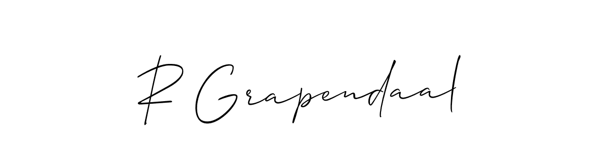 Here are the top 10 professional signature styles for the name R Grapendaal. These are the best autograph styles you can use for your name. R Grapendaal signature style 2 images and pictures png