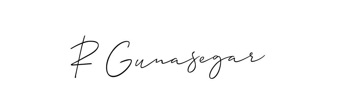 Best and Professional Signature Style for R Gunasegar. Allison_Script Best Signature Style Collection. R Gunasegar signature style 2 images and pictures png