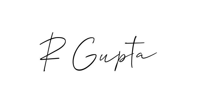 Best and Professional Signature Style for R Gupta. Allison_Script Best Signature Style Collection. R Gupta signature style 2 images and pictures png