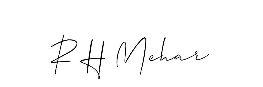 Similarly Allison_Script is the best handwritten signature design. Signature creator online .You can use it as an online autograph creator for name R H Mehar. R H Mehar signature style 2 images and pictures png