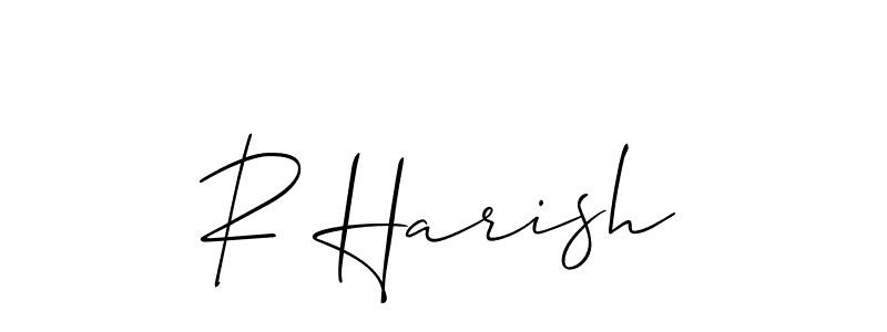 It looks lik you need a new signature style for name R Harish. Design unique handwritten (Allison_Script) signature with our free signature maker in just a few clicks. R Harish signature style 2 images and pictures png