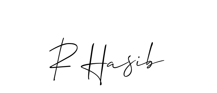 Best and Professional Signature Style for R Hasib. Allison_Script Best Signature Style Collection. R Hasib signature style 2 images and pictures png