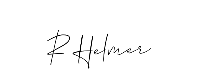 It looks lik you need a new signature style for name R Helmer. Design unique handwritten (Allison_Script) signature with our free signature maker in just a few clicks. R Helmer signature style 2 images and pictures png