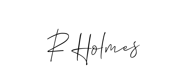 This is the best signature style for the R Holmes name. Also you like these signature font (Allison_Script). Mix name signature. R Holmes signature style 2 images and pictures png