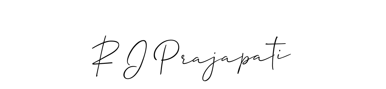 You can use this online signature creator to create a handwritten signature for the name R I Prajapati. This is the best online autograph maker. R I Prajapati signature style 2 images and pictures png