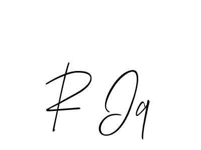 Make a beautiful signature design for name R Iq. Use this online signature maker to create a handwritten signature for free. R Iq signature style 2 images and pictures png