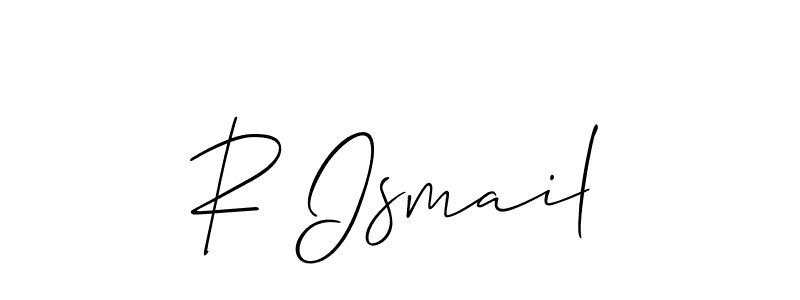 Similarly Allison_Script is the best handwritten signature design. Signature creator online .You can use it as an online autograph creator for name R Ismail. R Ismail signature style 2 images and pictures png