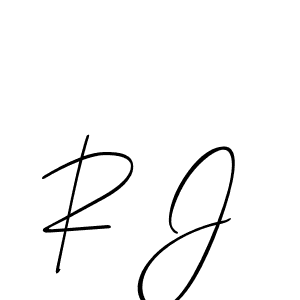 Design your own signature with our free online signature maker. With this signature software, you can create a handwritten (Allison_Script) signature for name R J. R J signature style 2 images and pictures png