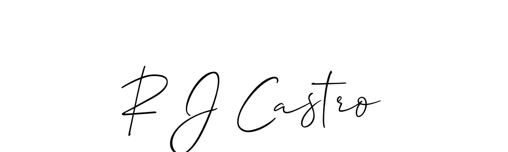 Make a short R J Castro signature style. Manage your documents anywhere anytime using Allison_Script. Create and add eSignatures, submit forms, share and send files easily. R J Castro signature style 2 images and pictures png