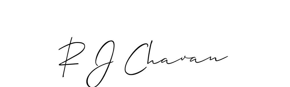 R J Chavan stylish signature style. Best Handwritten Sign (Allison_Script) for my name. Handwritten Signature Collection Ideas for my name R J Chavan. R J Chavan signature style 2 images and pictures png