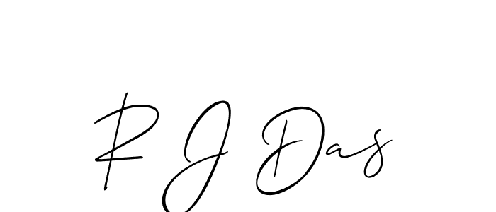 Also we have R J Das name is the best signature style. Create professional handwritten signature collection using Allison_Script autograph style. R J Das signature style 2 images and pictures png