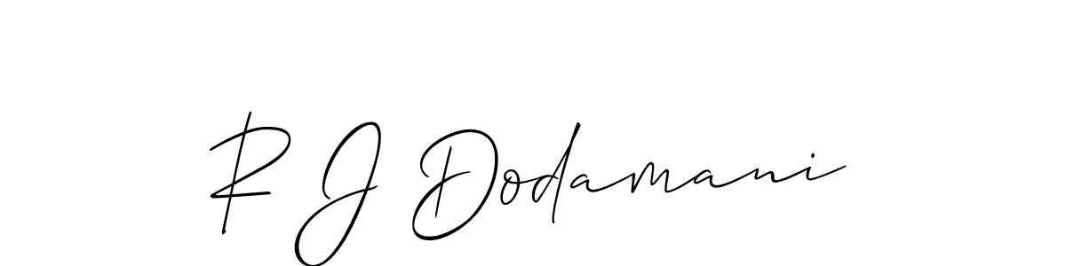 You can use this online signature creator to create a handwritten signature for the name R J Dodamani. This is the best online autograph maker. R J Dodamani signature style 2 images and pictures png