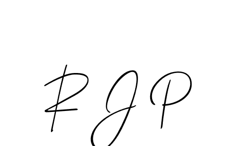 Use a signature maker to create a handwritten signature online. With this signature software, you can design (Allison_Script) your own signature for name R J P. R J P signature style 2 images and pictures png