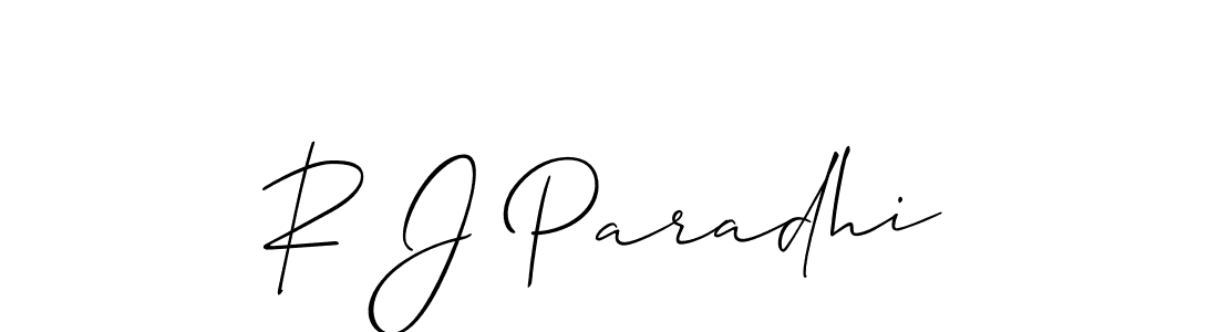 if you are searching for the best signature style for your name R J Paradhi. so please give up your signature search. here we have designed multiple signature styles  using Allison_Script. R J Paradhi signature style 2 images and pictures png